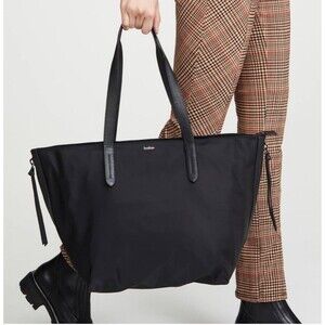 Botkier New York Women's Large Tote Shoulder Bag Black Everyday Double Strap